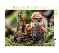 Puzzle · L'é uil comme Ouvrier sur Un Chantier de Construction | Un adorable é uil en tenue d'ouvrier du bâtiment se tient… · 1000 pièces · Format assemblé 64 × 48 cm · CALVENDO Puzzle
