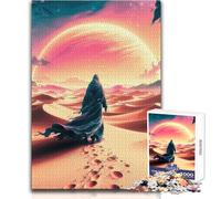 Puzzle Le Voyageur du Désert pour Adolescents, 1000 pièces, Jeu éducatif et Stimulant pour la Concentration, idée Cadeau Originale et touchante, Format 38x52cm