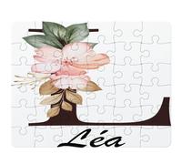 Puzzle Léa | 30 Pièces 24 × 19 cm Carton Brillant 2 mm | Message à Reconstituer Annonce Surprise | Cadeau Anniversaire Noël