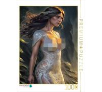 Puzzle · L'éclat argenté de ce modèle Fait ressembler Moira à la déesse de | la lune · Fantaisies de mode : mode et mannequins créés par… · 1000 pièces · Format assemblé 64 × 48 cm · CALVENDO Puzzle
