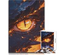 Puzzle légendaire Œil du Dragon de Feu pour Adolescents:1000 Casse-têtes, Jeu éducatif, Cadeau mémorable et touchant Dimensions:38x26cm
