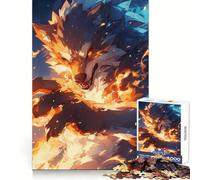 Puzzle légendaire Loup Monstre pour Adolescents, 1000 pièces, Concentration, détente, Assemblage Parfait, (38x26cm)