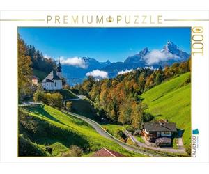 Puzzle · L'église de pèlerinage Maria Gern dans la région de Berchtesgaden | 1000 pièces · Format assemblé 64 × 48 cm · CALVENDO Puzzle