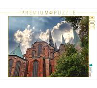Puzzle · L'église Sainte-Marie de Lübeck | Une illustration tirée du calendrier « Lübeck, perle de la… · 1000 pièces · Format assemblé 64 × 48 cm · CALVENDO Puzzle