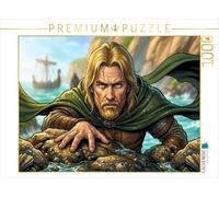 Puzzle · Leif Arrive sur Une côte rocailleuse inconnue | Leif Eriksson · Le Viking et le Nouveau Monde · 1000 pièces · Format assemblé 64 × 48 cm · CALVENDO Puzzle