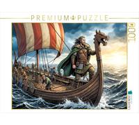 Puzzle · Leif s'aventure dans l'inconnu | Leif Eriksson · Le Viking et le Nouveau Monde · 1000 pièces · Format assemblé 64 × 48 cm · CALVENDO Puzzle