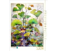 Puzzle · L'élégance des Feuilles Naturelles | La magie des feuilles de ginkgo biloba · 1000 pièces · Format assemblé 64 × 48 cm · CALVENDO Puzzle