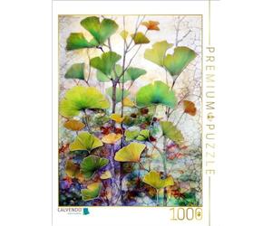 Puzzle · L'élégance des Feuilles Naturelles | La magie des feuilles de ginkgo biloba · 1000 pièces · Format assemblé 64 × 48 cm · CALVENDO Puzzle