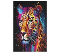 Puzzle Leopard 1000 Pièces pour Adolescents Puzzles Créatif en Bois Jouet Jeu Familial Difficulté Défi 78×53cm