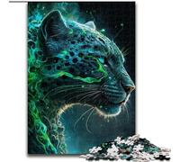 Puzzle Léopard 1000 pièces pour Adultes, activité familiale Amusante à la Maison, Cadeau d'anniversaire, Cadeau de Voyage (26x38cm)