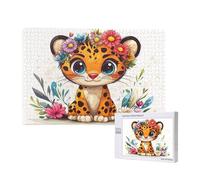 Puzzle Léopard 2000 Pièces Adultes, Puzzles Classiques Art Mignon avec Boîte d'emballage et Photos de Référence, Relaxation/Soulagement du Stress/Jeux Amusants, DIY Creatif Cadeau pour Femme 2T-948