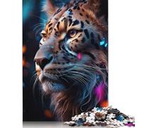 Puzzle Léopard Astral 1000 pièces Puzzles pour Adultes Puzzles en Bois pour Adultes et Anti-Stress 1000 pièces (75 x 50 cm)