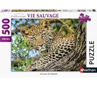Puzzle Leopard Dans La Foret 500 Pi?Ces - Nathan - Puzzle Animaux Vie Sauvages