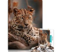 Puzzle Léopard Fantastique 1000 pièces pour Adultes et Adolescents, Jouet éducatif et décompressant, Cadeau d'anniversaire, décoration Murale (50x75cm)