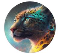 Puzzle Léopard Fantastique 1000 pièces pour Adultes, Puzzle en Carton, Jeu interactif Familial, Cadeau Artisanal avec Illustrations colorées 67,5 x 67,5 cm