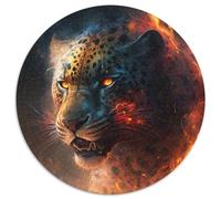 Puzzle Léopard Fantastique Adulte 1000 Pièces Puzzles en Carton Activité Familiale, Décoration Maison DIY, Cadeau de Vacances 67,5 x 67,5 cm