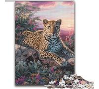 Puzzle Léopard Fantastique pour Adolescents 2000 Pièces, Jouet Éducatif, Jeux Familiaux Amusants, Décoration Intérieure Unique (70x100cm)