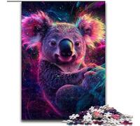 Puzzle Léopard Galaxie pour Adultes 1000 Pièces, pour 14 Ans et Plus, Art Déco Maison Jeux Famille Cadeaux Noël Anniversaire (50x75cm)