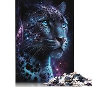 Puzzle Léopard Noir, Jeux Créatifs, Puzzle en Carton 100% Recyclé, Cadeau de Noël pour Adultes, 1000 pièces (38 x 26 cm)