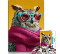 Puzzle Léopard Portant Un Foulard, 1000 pièces, pour Adultes, Anti-Stress, défi Difficile, à Offrir en Cadeau à Toute la Famille (38x26cm)