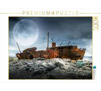 Puzzle · L'épave du « MV Plassey » au Clair de Lune | 1000 pièces · Format assemblé 64 × 48 cm · CALVENDO Puzzle