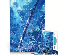 Puzzle L'Épée de l'esprit de la Forêt pour Adultes, 1000 pièces, Jeu de réflexion Stimulant, apaisement de l'esprit, pièce de Collection à découper avec précision 38x52cm