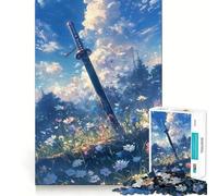 Puzzle L'Épée des Fleurs Sauvages pour Adultes, 1000 pièces, pour stimuler la mémoire, Un Moment de détente, à Assembler Selon Le modèle de la liste de souhaits du Père Noël 38x26cm