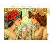 Puzzle · L'époque de l'art Nouveau | C'est l'heure d'une tasse de thé · 1000 pièces · Format assemblé 64 × 48 cm · CALVENDO Puzzle