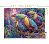 Puzzle · Les Animaux de la Jungle | Trois toucans · 1000 pièces · Format assemblé 64 × 48 cm · CALVENDO Puzzle