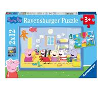 Ravensburger Puzzle 05574 Adventure - 2 x 12 pièces Peppa Pig - Dès 3 ans