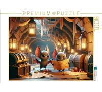 Puzzle · Les Aventures de Septembre des Petites Chauves-Souris Vampires | Une quête passionnante de trésors enfouis et de légendes… · 1000 pièces · Format assemblé 64 × 48 cm · CALVENDO Puzzle