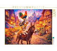 Puzzle · Les Canards Musiciens de Brême | Quatre animaux en route vers une vie meilleure · 1000 pièces · Format assemblé 64 × 48 cm · CALVENDO Puzzle