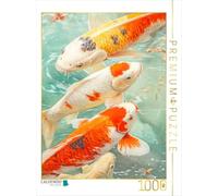Puzzle · Les carpes koï dans Les Illustrations | De magnifiques carpes koï en gros plan · 1000 pièces · Format assemblé 64 × 48 cm · CALVENDO Puzzle