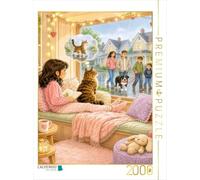 Puzzle · Les Chats auraient du Personnel ? Tu parles | Je vais me promener tout seul · 2000 pièces · Format assemblé 90 × 67 cm · CALVENDO Puzzle