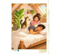 Puzzle · Les Chats auraient du Personnel ? Tu parles | Le petit-déjeuner au lit · Voilà · 2000 pièces · Format assemblé 90 × 67 cm · CALVENDO Puzzle