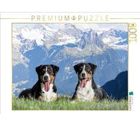 Puzzle · Les chiennes appenzelloises dans Leur Patrie Suisse | Des vues enchanteresses · 1000 pièces · Format assemblé 64 × 48 cm · CALVENDO Puzzle