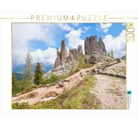 Puzzle · Les Cinq Tours - Cinque Torri | Paysage alpin dans les Dolomites du Tyrol du Sud · 1000 pièces · Format assemblé 64 × 48 cm · CALVENDO Puzzle