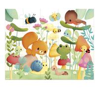Janod - Puzzle Les Compagnons du Jardin - Puzzle 20 Pièces - Développe Patience et Dextérité - Rangement Facile - Certifié FSC - Made in France - Dès 24 Mois, J02575