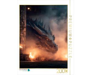 Puzzle · Les Dragons - des Profondeurs de la forteresse | Le réveil de la bête · 2000 pièces · Format assemblé 90 × 67 cm · CALVENDO Puzzle