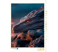 Puzzle · Les Dragons - Gardiens du Royaume oublié | Le regard du dragon · 1000 pièces · Format assemblé 64 × 48 cm · CALVENDO Puzzle