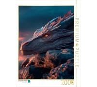 Puzzle · Les Dragons - Gardiens du Royaume oublié | Le regard du dragon · 2000 pièces · Format assemblé 90 × 67 cm · CALVENDO Puzzle