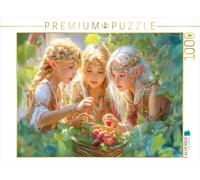 Puzzle · Les Enfants des Elfes | Délices à la fraise · 1000 pièces · Format assemblé 64 × 48 cm · CALVENDO Puzzle
