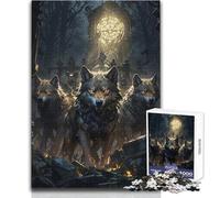 Puzzle Les Gardiens de la Cathédrale du Crépuscule pour Adolescents:1000 Casse-têtes, Jeu éducatif, Cadeau mémorable et touchant Dimensions:50 x 75cm