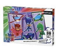 Puzzle Les Pyjamasques 30 pièces avec poster - Nathan - Enfant dès 4 ans