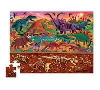 Crocodile Creek - Puzzle Dessus & Dessous 48 pièces - pour Enfants 4 Ans et Plus - Jeu éducatif et écologique - Exploration des Animaux, Plantes et mystères cachés (Les Véhicules)