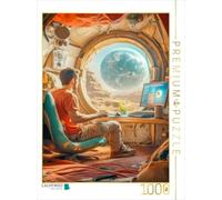 Puzzle · Les Visions futuristes de la Science-Fiction | Mars Station · 1000 pièces · Format assemblé 64 × 48 cm · CALVENDO Puzzle