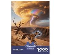 Puzzle Lévrier 1000 Pièces pour Adultes Et Enfants, Jeu Ludique Et Instructif, Casse-tête Chien Tornade, Décoration Intérieure, Cadeau Enfant 38x26cm/1000pcs