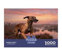 Puzzle Lévrier Italien 1000 Pièces pour Adultes Et Enfants, Antistress, Développe La Concentration, Casse-tête Zone Humide, Décoration Intérieure, Idée Cadeau 52x38cm/1000pcs