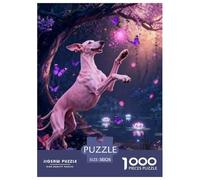 Puzzle Lévrier Italien 1000 Pièces pour Adultes Et Enfants, Jeu D'Intelligence, Puzzle Forêt, DéCoration, Idée Cadeau 38x26cm/1000pcs