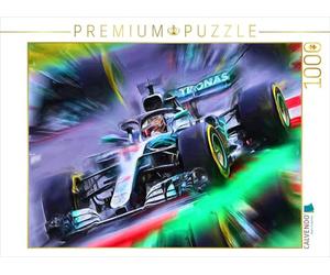 Puzzle · Lewis Hamilton bat avec brio les nombreux r rds du légendaire | Michael Schumacher · 1000 pièces · Format assemblé 64 × 48 cm · CALVENDO Puzzle